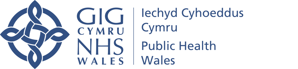 Public Health Wales blue logo